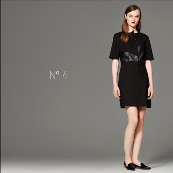 3:1 PHILIP LIM Edgy Little Black Dress Size 2 - Picture 2 of 8